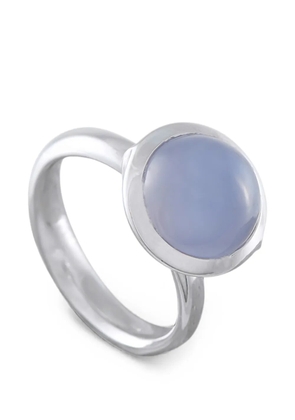 TAMARA COMOLLI chalcedony-stone ring - Silver