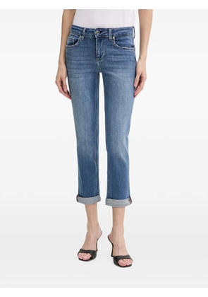 LIU JO rolled-cuff cropped jeans - Blue