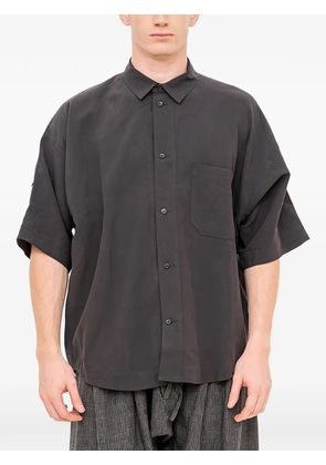 Jan Jan Van Essche short-sleeve button-loop shirt - Grey