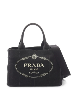 Prada Pre-Owned 2000s Canapa logo-print tote bag - Black