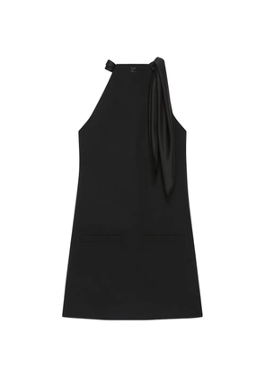 Courrèges logo-detail mini dress - Black