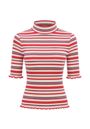 Tommy Hilfiger striped ribbed T-shirt - Red