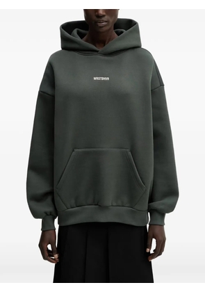 WRSTBHVR Garm V5 logo-embroidered hoodie - Green