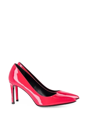 Saint Laurent Pre-Owned pointed-toe patent-leather pumps - Pink