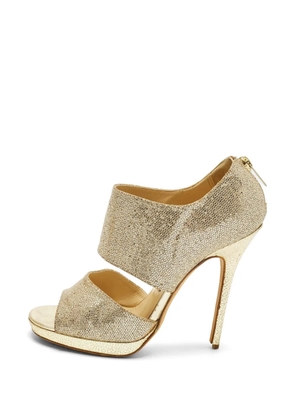 Jimmy Choo Pre-Owned Private almond-toe sandals - Gold