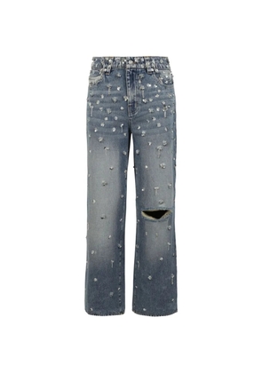 Simkhai Kydra crystal-embellished jeans - Blue