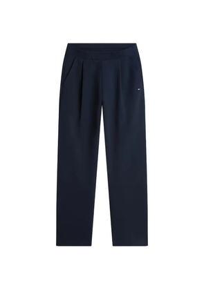 Tommy Hilfiger embroidered pleated track pants - Blue