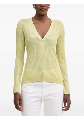 LIU JO cable-knit ribbed cardigan - Green