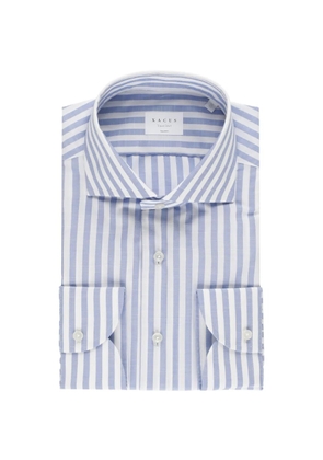 Xacus Travel Shirt striped shirt - Blue
