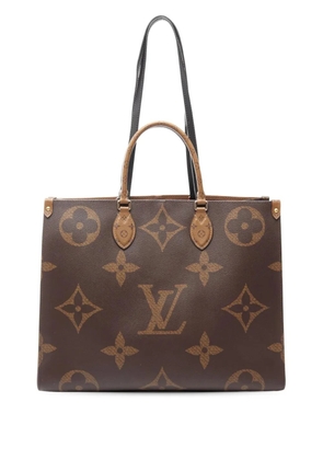 Louis Vuitton Pre-Owned 2021-2026 Monogram Reverse Giant OnTheGo GM satchel - Brown