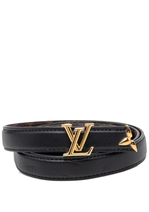 Louis Vuitton Pre-Owned 2021-2026 Leather and Monogram Pretty LV Reversible belt - Black