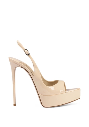 Le Silla Uma platform slingback pumps - Neutrals