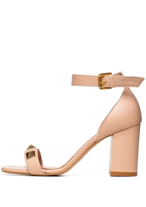 Poche Paris leather heeled sandals - Neutrals