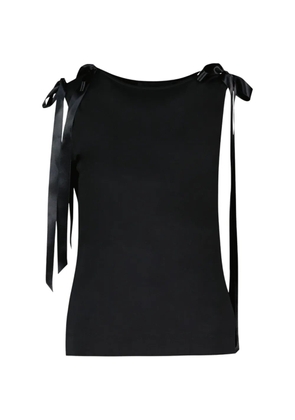 Simone Rocha bow-detail tank top - Black