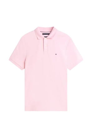 Tommy Hilfiger logo-embroidered cotton polo shirt - Pink