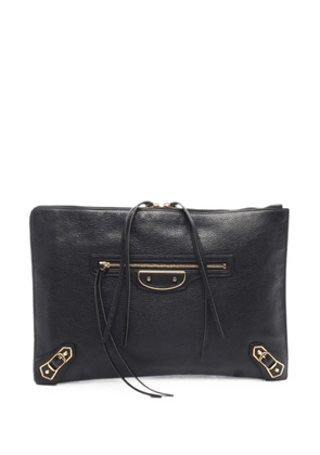 Balenciaga Pre-Owned 2010s Classic Metallic Edge clutch bag - Black