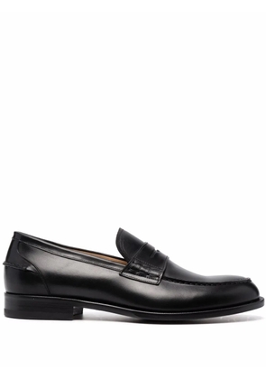 Scarosso Maurizio leather penny laofers - Black