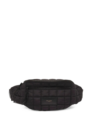 Saint Laurent Pre-Owned logo-patch belt bag - Black