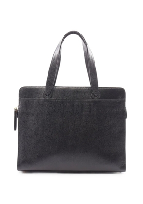 CHANEL Pre-Owned 1997-1999 logo-detail tote bag - Black