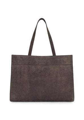 KHAITE Crosby suede tote bag - Brown