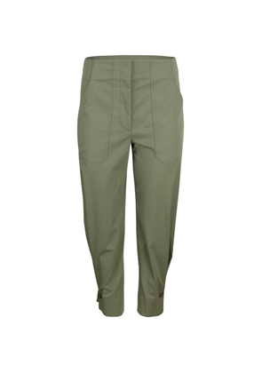 Veronica Beard Stapleton button-cuff trousers - Green