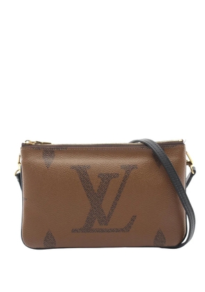 Louis Vuitton Pre-Owned 2020 Monogram Giant Reverse Double Zip Pochette crossbody bag - Brown