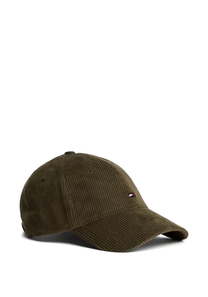 Tommy Hilfiger Flag corduroy-texture panel cap - Green