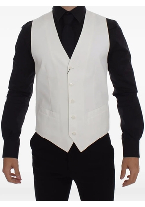 Dolce & Gabbana classic single-breasted waistcoat - White