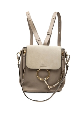 Chloé Pre-Owned 2018 Small Calfskin and Suede Faye backpack - Brown