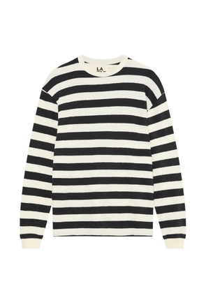 LA PAZ Feijó striped long-sleeve T-shirt - Neutrals