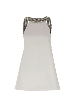 Retrofete Kenai crystal-embellished mini dress - White