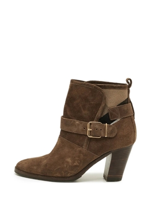 Burberry Pre-Owned Larina buckled ankle boots - Brown