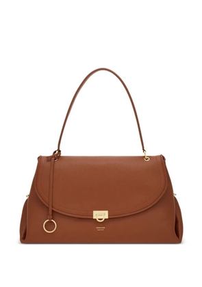 Ferragamo Gancini handbag (L) - Brown