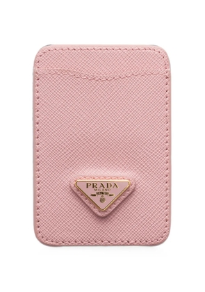 Prada Saffiano-leather card holder - Pink