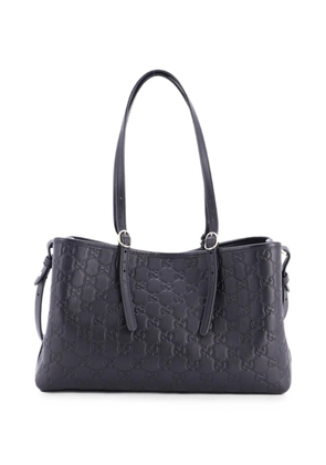 Gucci Pre-Owned Emblem Tote Guccissima Leather Medium shoulder bag - Black
