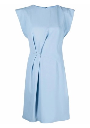 Alberta Ferretti gathered detailing minidress - Blue