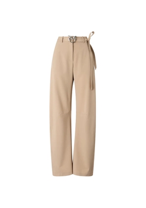 PINKO Love Birds buckle trousers - Neutrals
