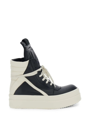 Rick Owens Jumbolace Geobasket high-top panelled sneakers - Black