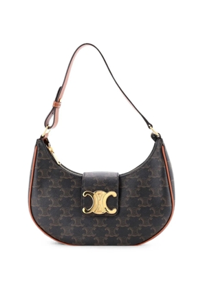 Celine Pre-Owned Ava Triomphe Bag Triomphe Coated Canvas shoulder bag - Black