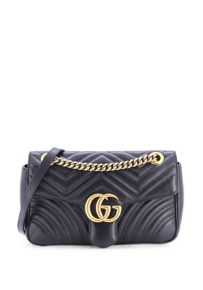 Gucci Pre-Owned GG Marmont Flap Bag Matelasse Leather Small crossbody bag - Black