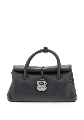 Zanellato Dotta small grain leather tote bag - Black