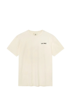 LA PAZ Guerreiro London logo-print T-shirt - Neutrals