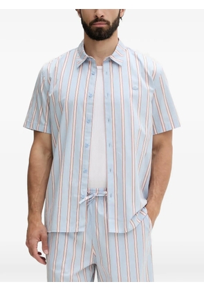 Lacoste vertical-stripe cotton shirt - Blue