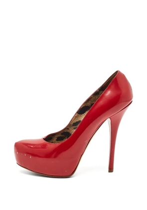 Dolce & Gabbana Pre-Owned patent-leather platform pumps - Red