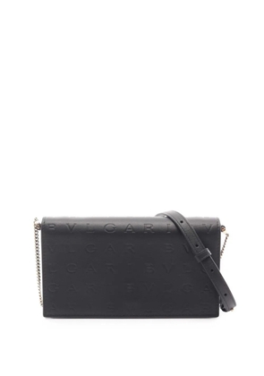 Bvlgari Pre-Owned 2010-2026 Leather Infinitum Wallet on Chain crossbody bag - Black