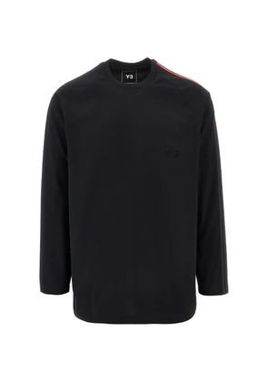 Y-3 raglan-sleeve side-stripe T-shirt - Black