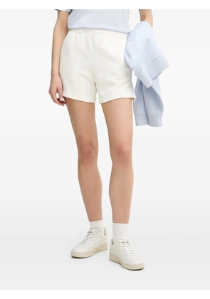 Lacoste logo-patch elasticated shorts - White
