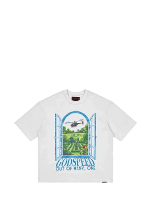GODSPEED Helipad Dreams graphic-print T-shirt - White