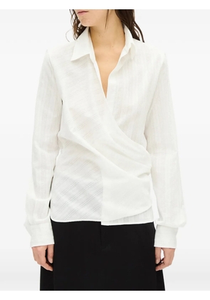 Ann Demeulemeester Alba wrap-style shirt - White