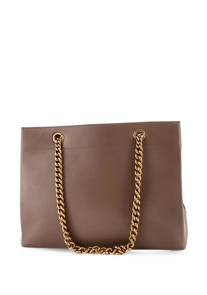 Balenciaga Pre-Owned Duty Free Chain Leather Medium tote bag - Brown